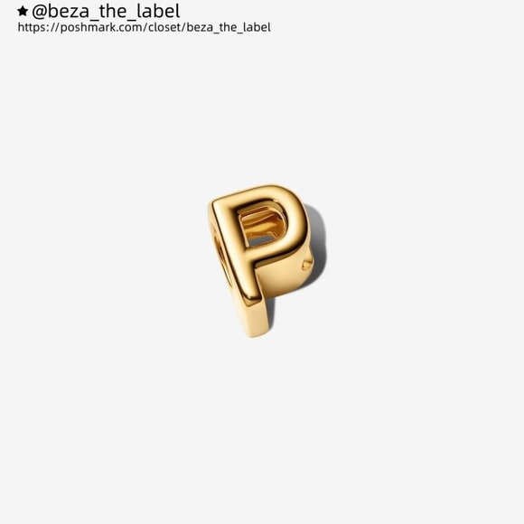 Pandora Letter P Alphabet Mini Charm|Pendant - Picture 2 of 5